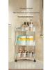 Bathroom Rolling Storage Rack: 2 To 4-Layer Multi-Tier Movable Organizer for Toilet and Washbasin Areas