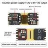 XC5015 Voltages Regulator Board 5V 12V Selectable Wide 9-42V Input Isolated Power Module With Overloads Protections