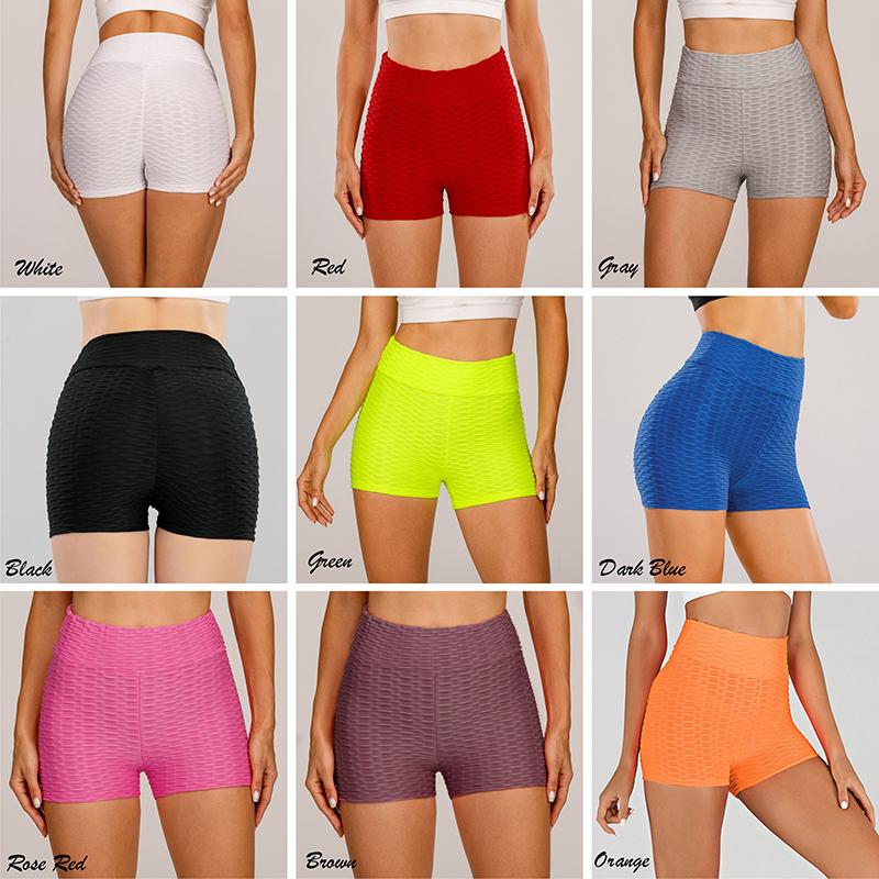 Donne Estate Jacquard Yoga Pantaloni Culo Sollevamento Vita Alta Sexy  Pantaloncini Strutturato Ruched Slim acquista in modo economico —  spedizione gratuita, recensioni reali con foto — Joom