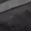 Used BVLGARI Logo Mania Tote Bag Canvas Leather Black Used Women