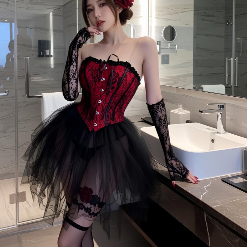 Sexy lingerie pure desire style nightdress lace tube top nail bra pure desire waist skirt