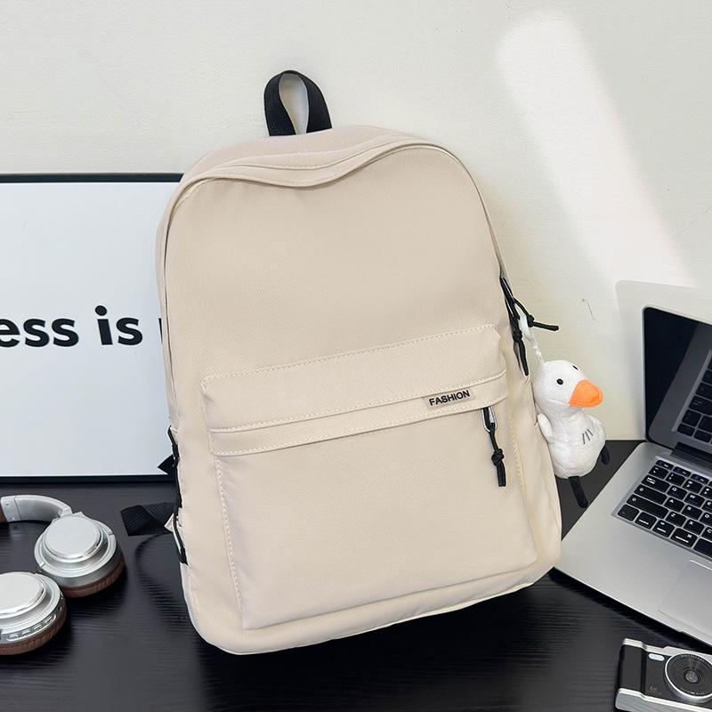 Schoolbag Backpack Men's Simple Large Capacity Travel Backpack Men's and Women's Leisure Japanese Junior High School High School Student School Bag