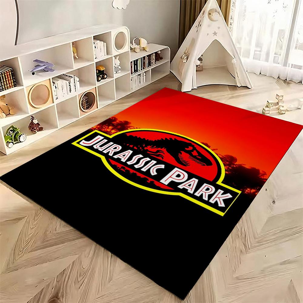 Dinosaurs Jungle Patterned Rug Soft Nonslip Carpet For Kids Bedroom Play Area Home Decor Memorial Gift
