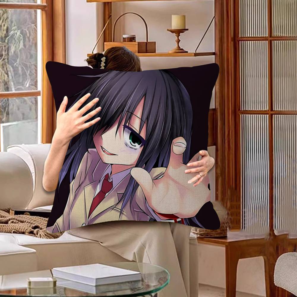 Kawaii Anime K-Kuroki T-Tomoko Cartoon Personalized Pillow Dust Cover Bedroom Kids Party Decoration Pillowcase Birthday Gift