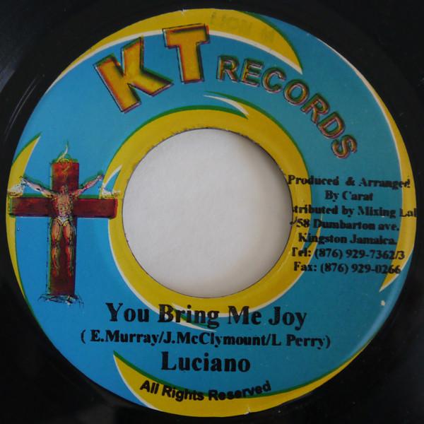 

7inch Record LUCIANO / LEE KELLY - You Bring Me Joy / Baby I Love You NONE KT Records 2004 Jamaica Reggae, Ska & Dub Used