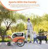 Sepnine Carrellino per Cani da Bicicletta 2 in 1, Ruota da 6", 66LBS, Pieghevole, Ruote a Rilascio Rapido, Gancio Universale per Cani Piccoli e Medi