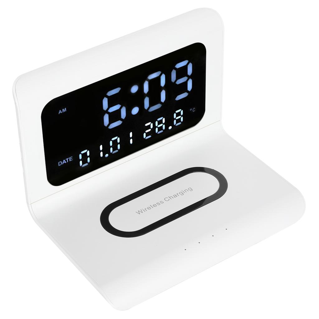 Clock Phone Wireless Charger Digital Alarm Clock Multfunction Electronic Desk Calendar Alarm Clock