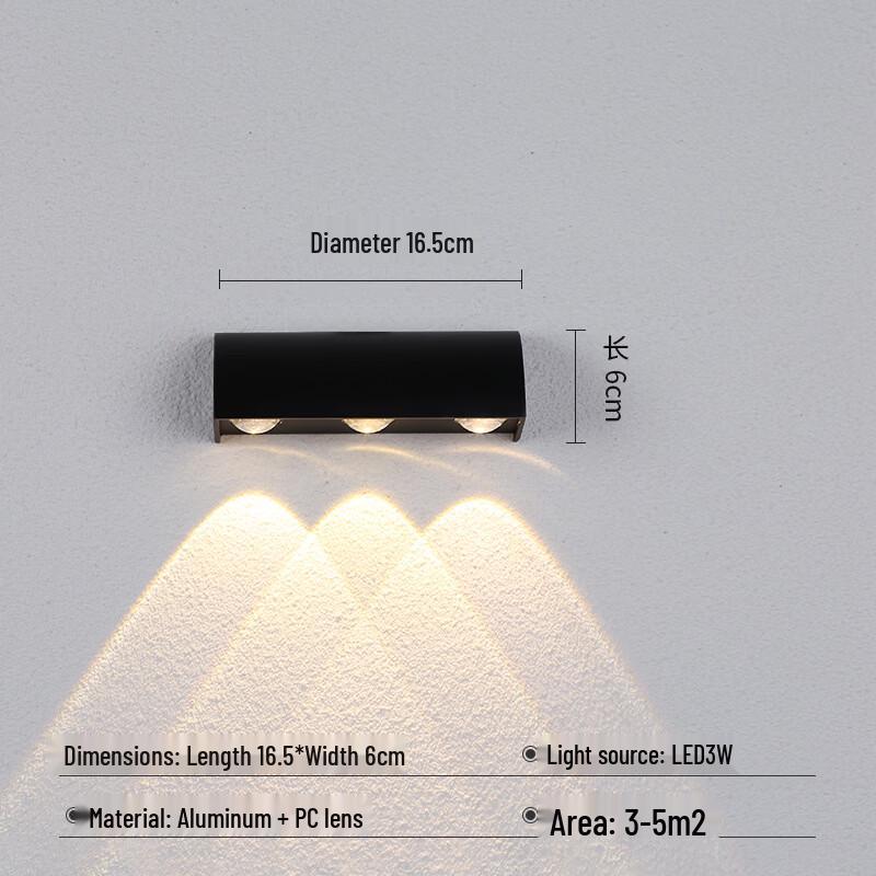 oeny Black LED Wall Sconce