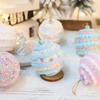 Packung mit 3 weichen Schaumstoffkugeln in Macaron-Farben, Schaumstoff-Weihnachtsbaumschmuck, tragbar und langlebig für Festival-Heimdekorationen