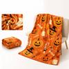Halloween Flannel Blanket for Couch, Soft Cozy Throw Blanket for Bed, Fall Home Decor