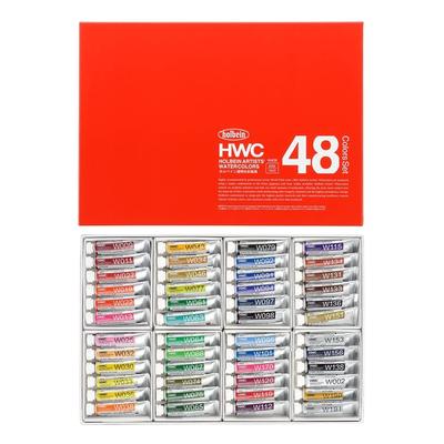 Holbein Transparent Watercolor Paint W409 5ml Set 3409 48-Color