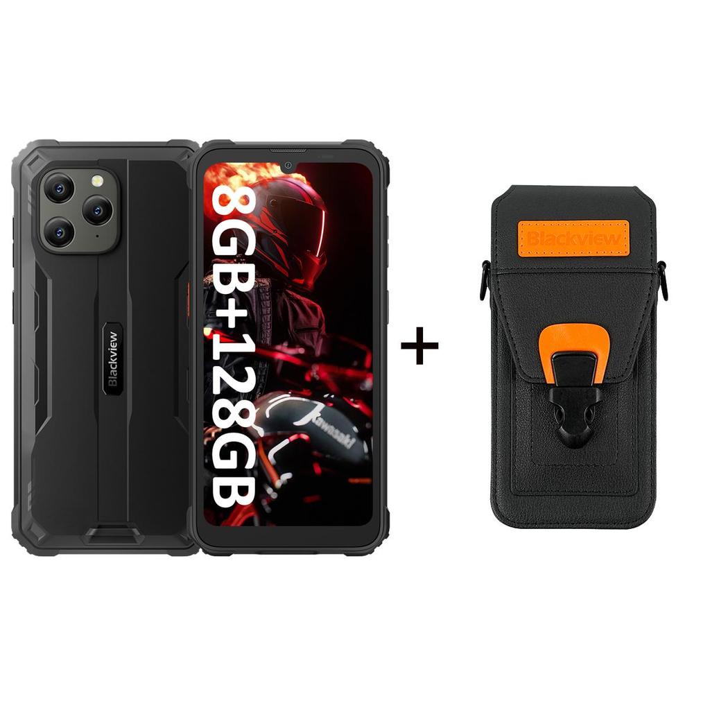 Blackview BV5300 Plus wytrzymały telefon 6.1 HD 60 Hz wyświetlacz 8 GB + 128 GB Android 13 6580 mAh bateria 5 MP + 13 MP aparat telefon komórkowy