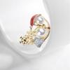 Elegant Christmas Snowman Brooch Stylish Pearls Breastpin Enamel Metal Lapel Pins for Women Festive Holiday Gift for Her