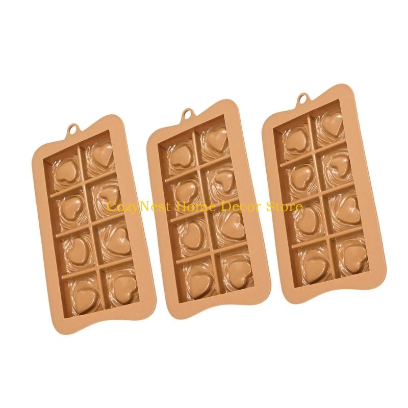92MF Silicone Chocolate Fondant Molds Cocoa Pods/Heart/Puzzle Bakeware Nonstick Dessert Silicone Baking Tool