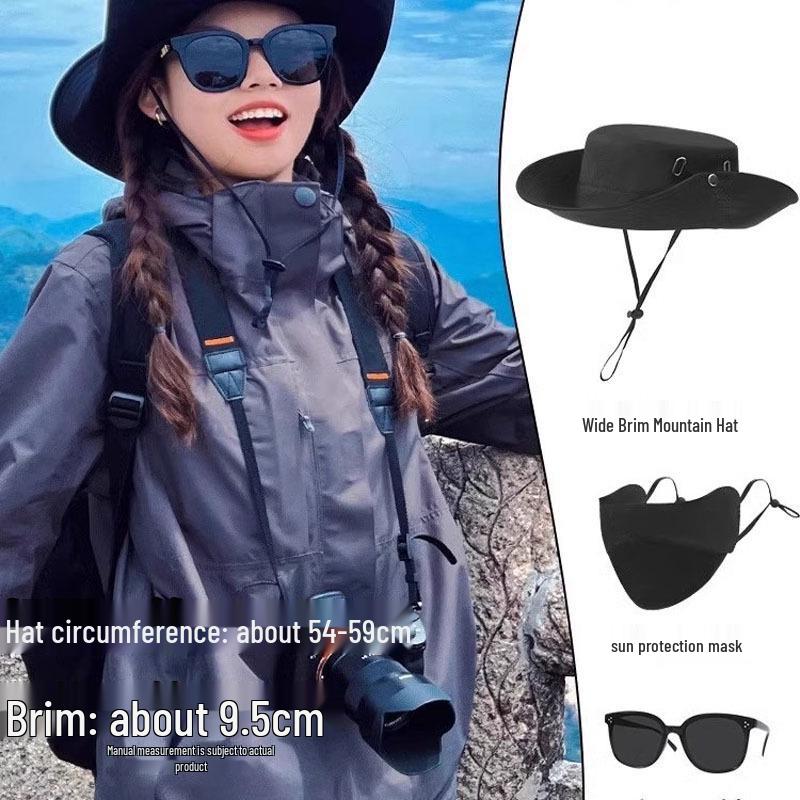 Western Cowboy Hat: Summer Wide Brim Sun Protection for Camping, Climbing & Hiking - Hot-Selling & Free Shipping