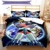 3pcs UFO Robot Grendizer7 Design Cover Set - HD Printed Bedding with 1 Cover and 2 Pillowcases - Perfect for Home and Dorm Decor