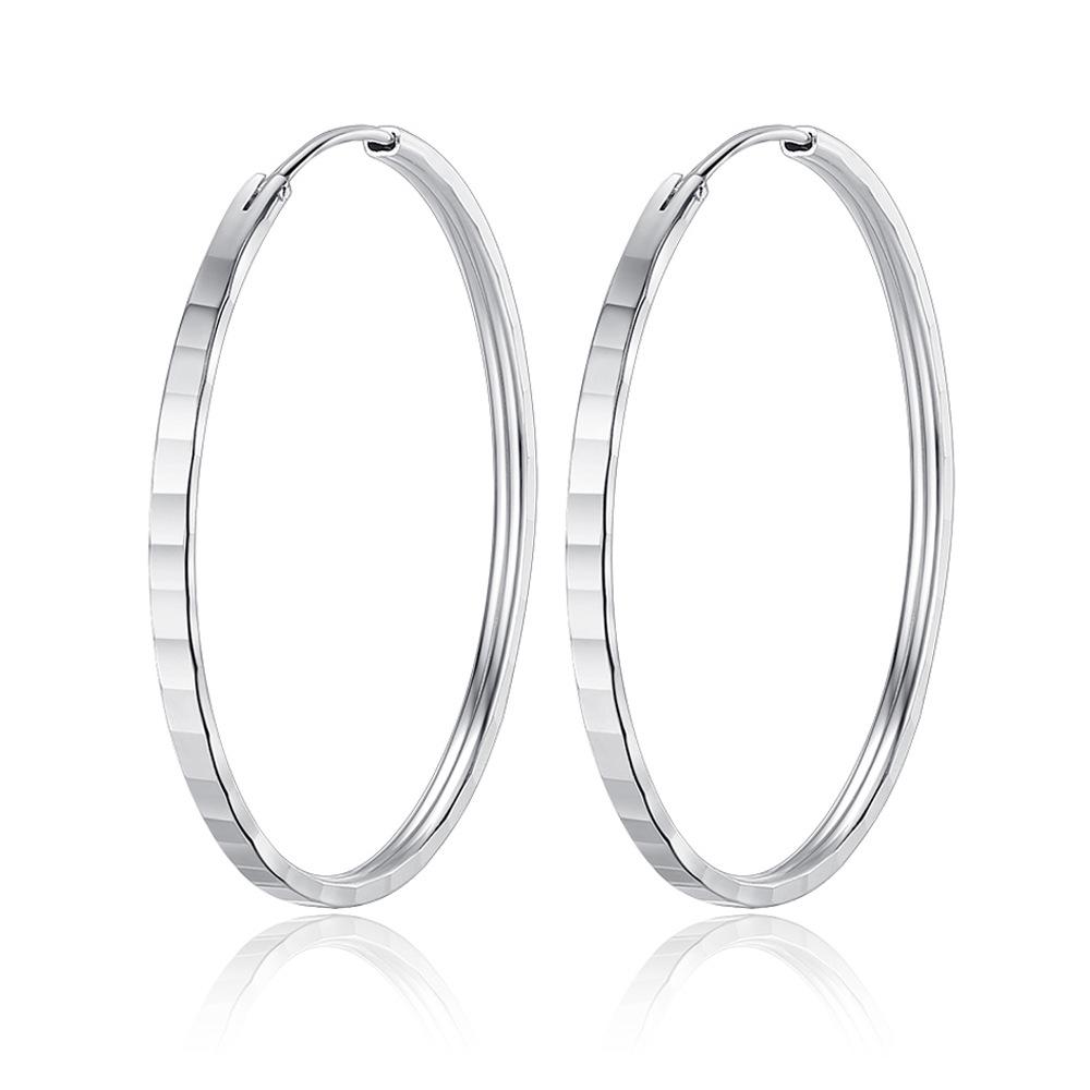 Personalized European & American Trend Elegant Hollow Square & Round Big Hoop Earrings for Women.