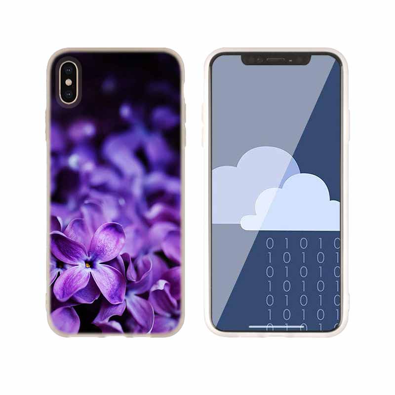Orchid Flowers Colorful Soft Silicone Case For iPhone 13 11 12 Pro X XS Max XR 6 6S 7 8 Plus SE Mini Cover