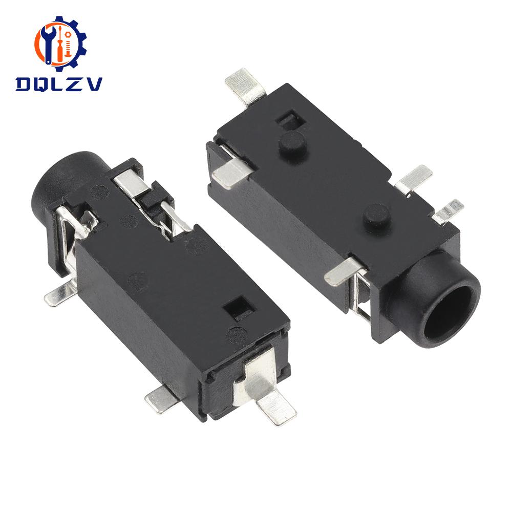 3.5mm Audio Jack PJ-325 Horizontal 5Pin SMD Mounting Base Stereo Headphone Connector Monophonic Channel PJ328 PJ-328 5PCS