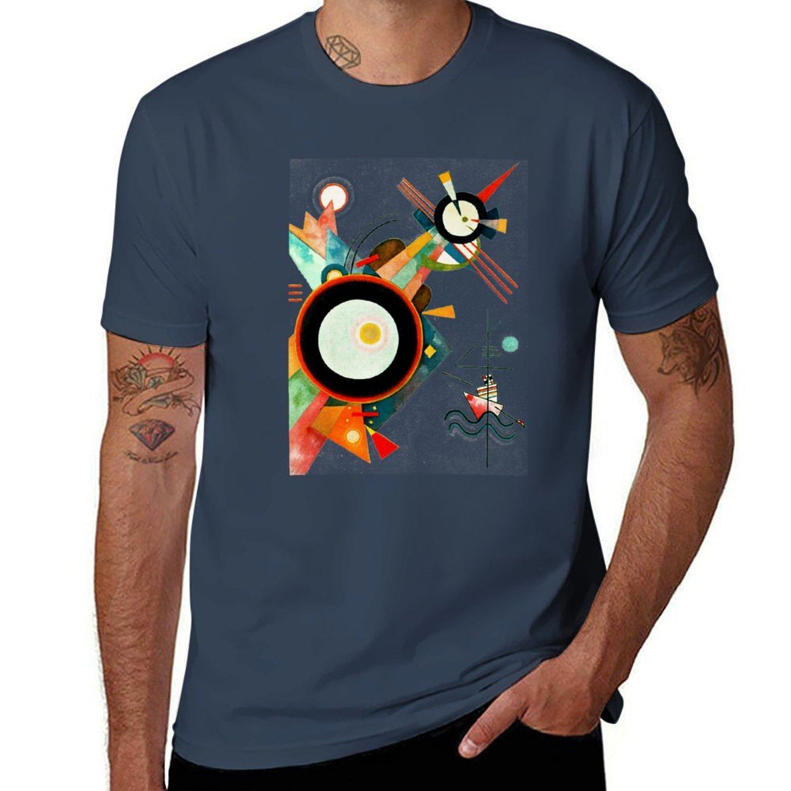 HD Arrowhead Picture by Wassily Kandinsky TShirt Casual Lightweight Short Sleeve Top S