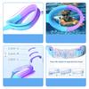 Swimming Swim Goggles for Ages 7 and UV Mirror Soft Impact Adjustable Easy Nose Protective Case for Elementary School Boys and Fitness [MiniAya] Kids'