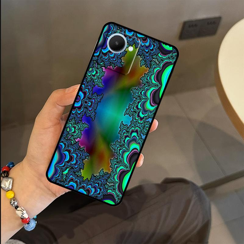 Vintage Ornament Case For Realme C63 C61 C55 C51 C53 C25 C65 C67 C71 C75 GT6 GT7 Pro 11 12 13 14 15 Pro Plus
