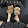 Fashion Slippers Women Winter 2024 New Shoes for Women Platform Fashion Flat Ladies Shoes Luxury Designer Slippers