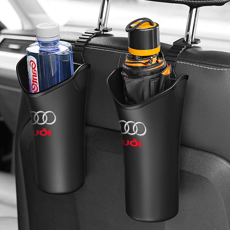 1/2Pcs Car Storage Box Umbrella Garbage Organizer Bucket for Audi S4 S3 S5 S6 S7 S8 RS3 RS4 RS5 RS6 A6L A4L A3 A4 A7 A5 Q3 Q5L Q7 Q2L TT