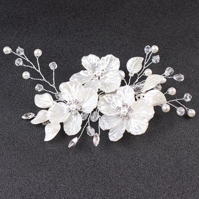 Wedding Hair Clip Shimmering Bridal Floral Hair Clip Bridal Hair Accessory Elegant For First Communions Proms Milestone