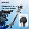 Dive Case for Insta360 X5 Waterproof Housing Cover Underwater 60M Invisible Dive Shell with Lens Cap for Insta360 X5 Accessories