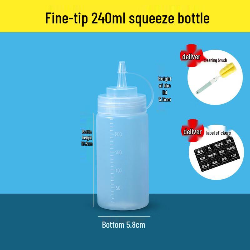 UD Squeeze Sauce Bottles with Scale 240ml