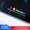 2 car stickers laser reflective decoration suitable for Peugeot 207 208 301 307 308 406 407 408 508 2008 3008 4008 5008 car deco