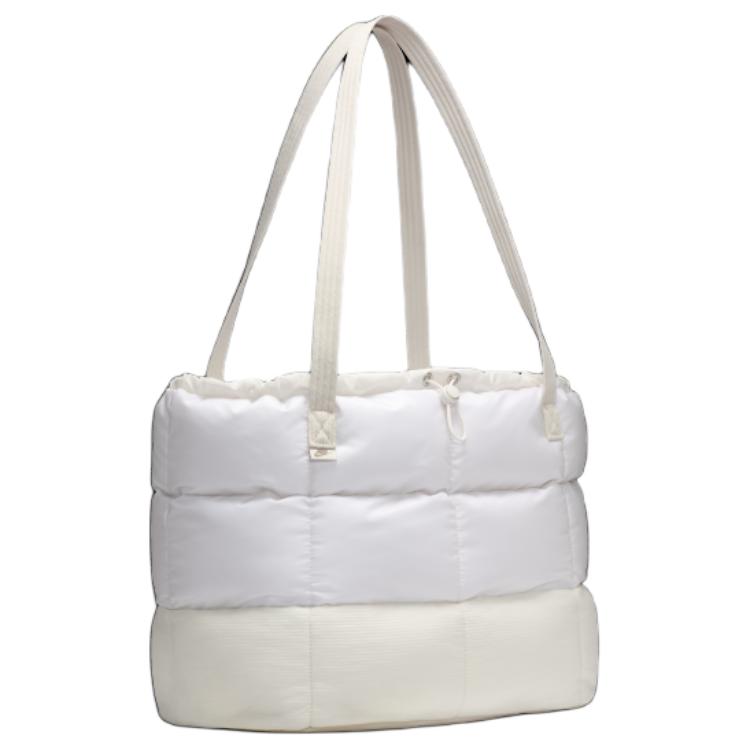 New Nike Sportswear Puffle Tote 24L Bag Light Orewood Brown/Phantom/Mink Brown FZ1316-104