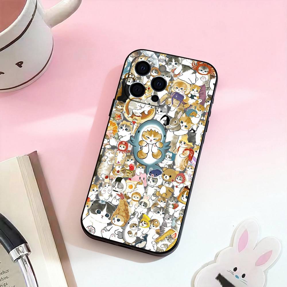 Süßes M-Mofusands C-Katze Handyhülle Silikon Weich Für IPhone 17,16,15,14,13,12,11,XS,Plus Pro Max