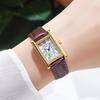 New Bestseller Women's Quartz Watch - Elegant Leather Strap, Simple High-End Design for Students and Fashion Enthusiasts