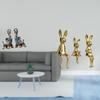 Modern Resin Elephant And Bunny Family Figurine Sculpture Ornament Art Craft Collectible for Desktop