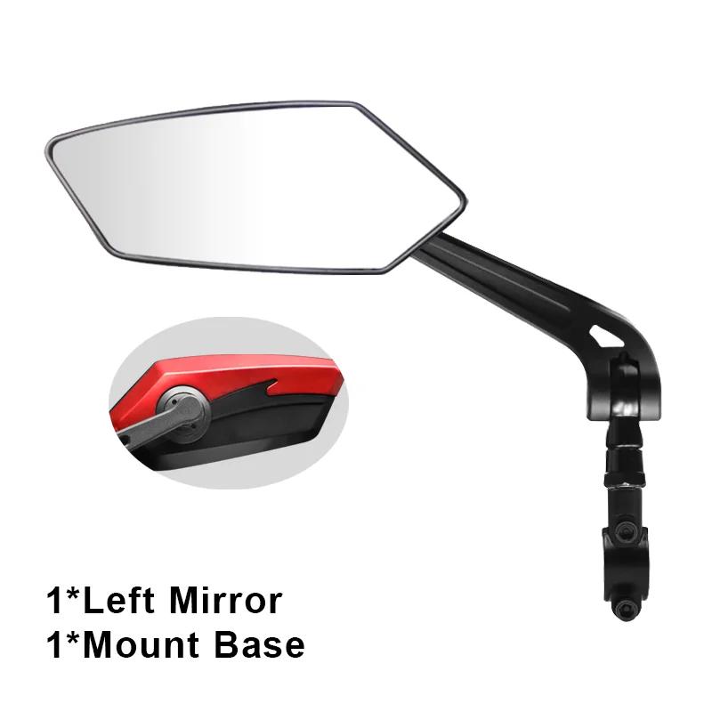 Bicycle Handlebar Reflector Rear View Mirror Mountain MTB Electrical Bike Scooter Wide-Range Cycling Adjustable Angles Mirrors