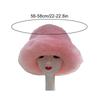 1PC Bucket Hat for Women Thick Plush Winter Faux Fur Fashion Fisherman Cap Furry Luxury