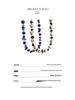 European-American Niche Design Lapis Lazuli Shell Beaded Necklace: Spotted Stone Round Bead Clavicle Chain, Vacation Style