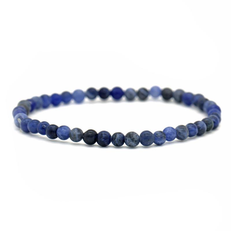 Fresh Style 4MM Agate Tiger's Eye & Volcanic Rock Beaded Bracelet