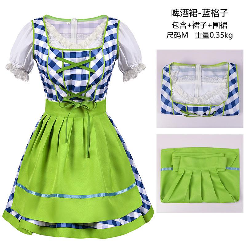 Disfraces de Carnaval de Halloween Oktoberfest Bávaro, Conjunto Completo de Pantalones con Tirantes Talla S