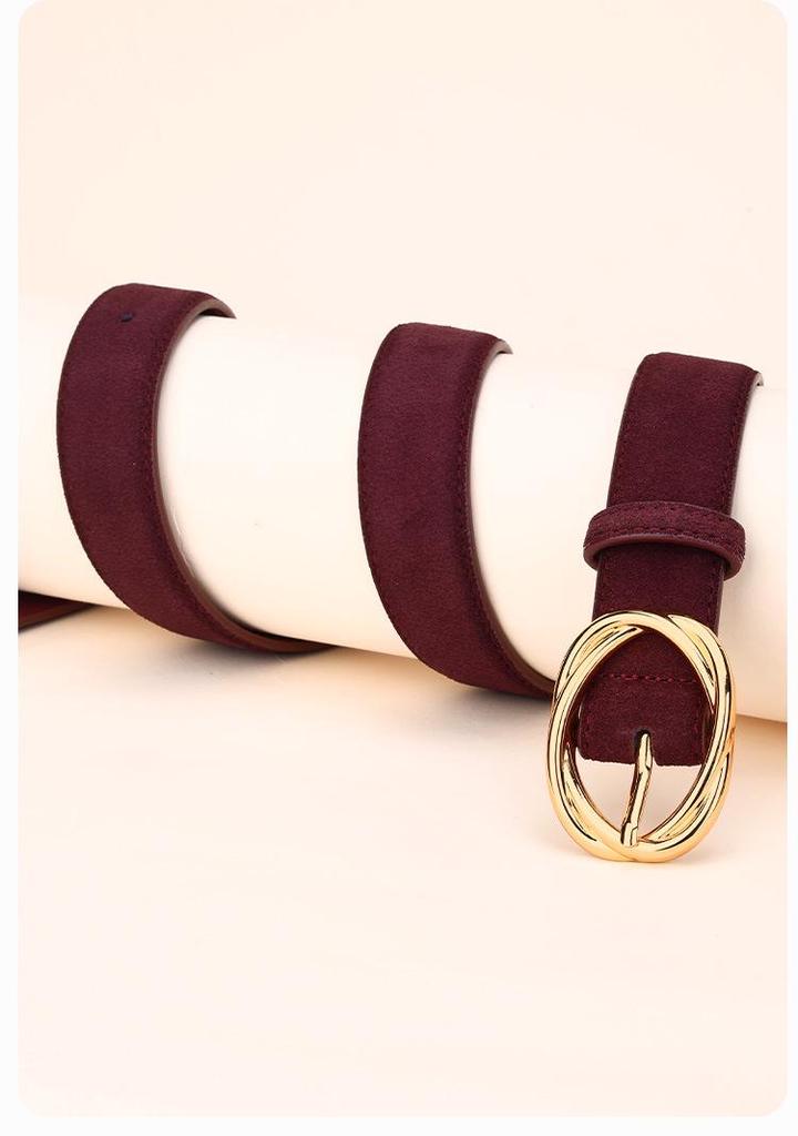 Korean Style Women's Slim Leather Belt with Pin Buckle - Fashionable and Decorative for Jeans
