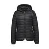 Womens Detachable Sleeve Hooded Waist-Cinched Lightweight Duck Down Jacket Winter Vest Outerwear