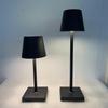All-Aluminum USB Touch Desk Lamp - Modern Simple Design with Charging Feature and Night Light Function.
