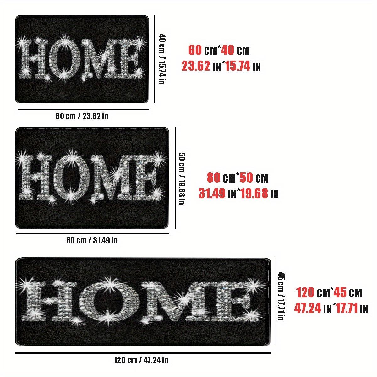 

VIKAMA Shiny HOME Soft Door Mat Anti-Slip Kitchen Bathroom Floor Mat Hallway Laundry Room Rug Home Decor 1pc 40x60cm