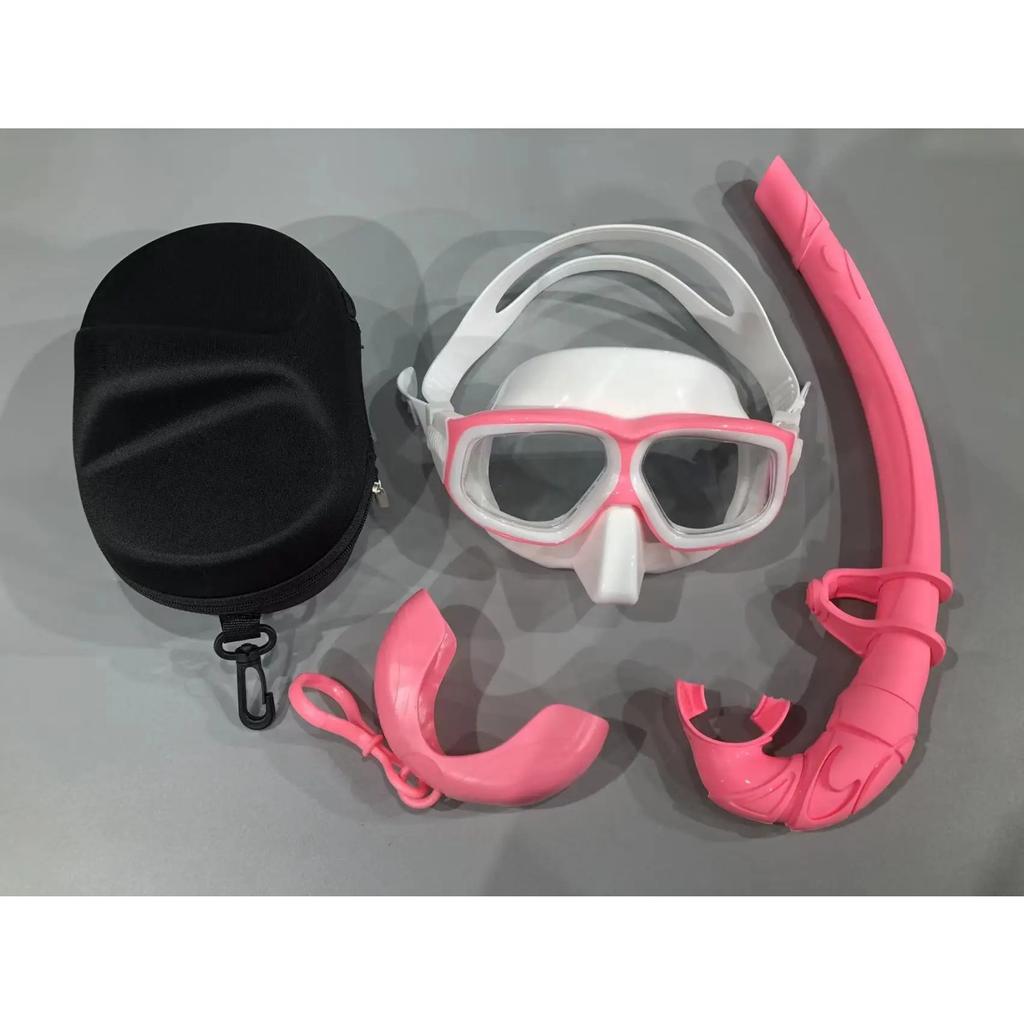 Professional Adult Silicone Waterproof Diving Mask, Diving Mirror, Anti Fog Floating Diving Set, Large Frame Deep Set