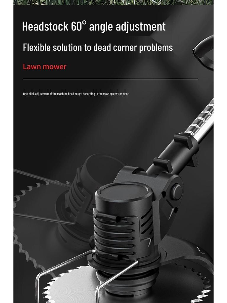 Cordless Rechargeable Lawn Mower & Handheld Electric Grass Trimmer