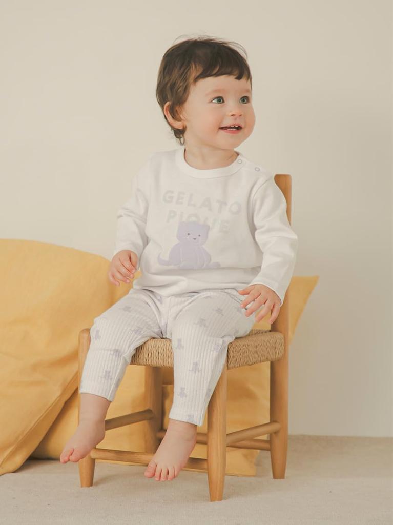BABY Plush One-Point Long T-Shirt PBCT259081 OWHT 80