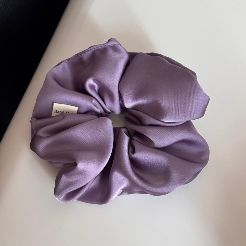 Sweet Multi Size Ponytail Hair Scrunchies Light Puple Rubber Band Elastic Hair Ties Minimalist Pattern Hair Accessories Girls