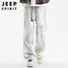 JEEP SPIRIT Men's Trendy Loose Wide-Leg Casual Pants
